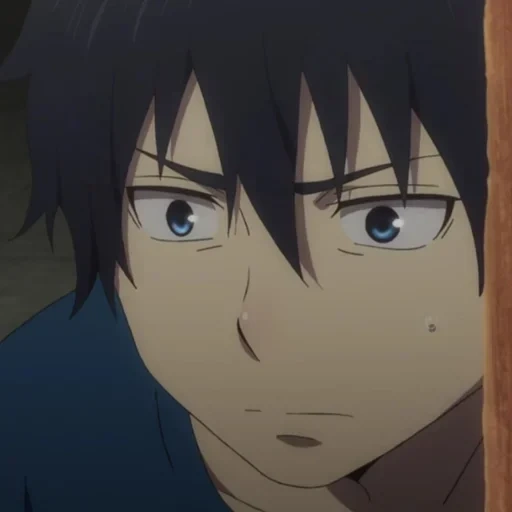 okumura rin, hayashi omura, l'esorcista blu, anime di omura lin, schermo animato di omura hitoshi