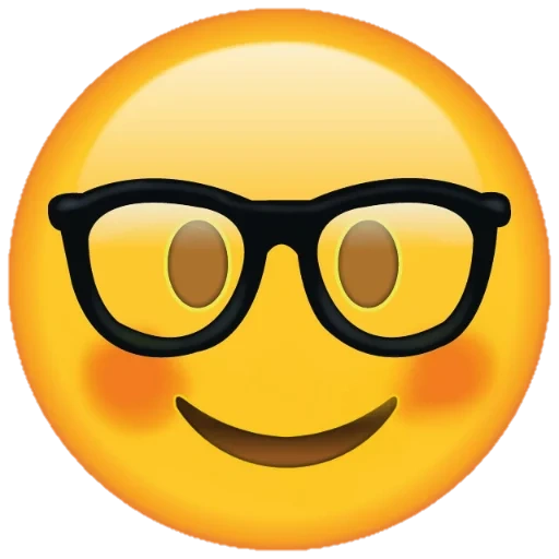 emoji, facemoji, emoji fernglas, emoji brillen sind rund