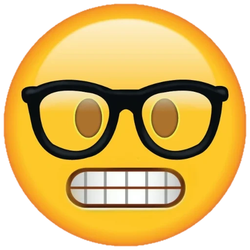 emoji, emoji, binocular expression, a smiling face