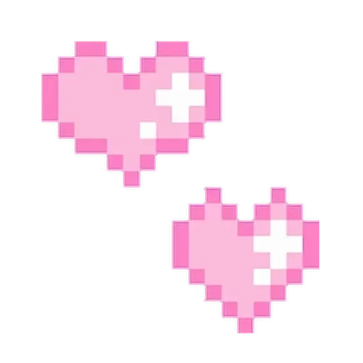 pixel jantung, hati piksel, seni pixel jantung, pixel pink heart, hati pixel merah muda
