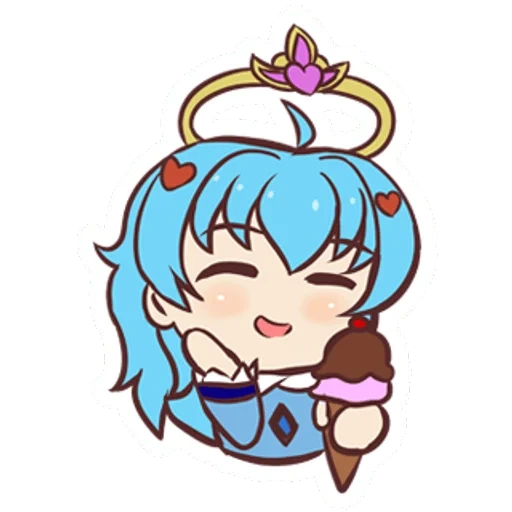 chibi, chibi miku, chibi lucu, anime yang indah, karakter anime