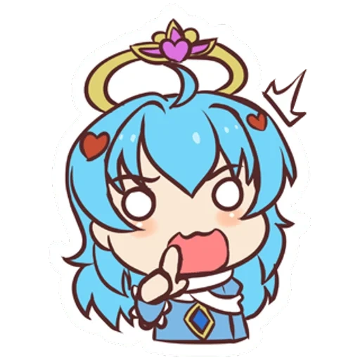 chibi, chibi lindo, precioso anime, aguja, aqua konosuba chibi