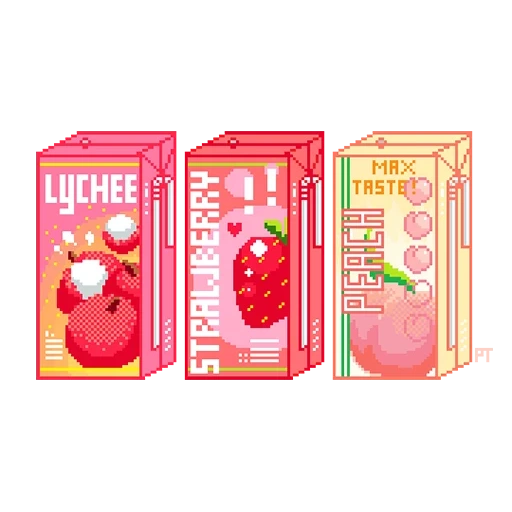 caja de jugo, jugo de píxel, jugo frutik 0.2, juice pixel art, jugo de arte de píxeles
