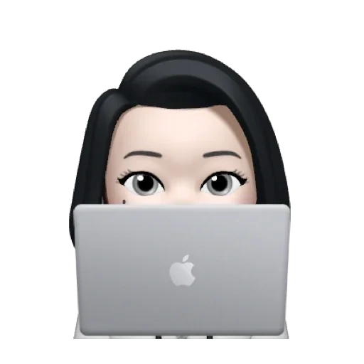 asian, emoticon, neue emoticons, emoticon mädchen laptop