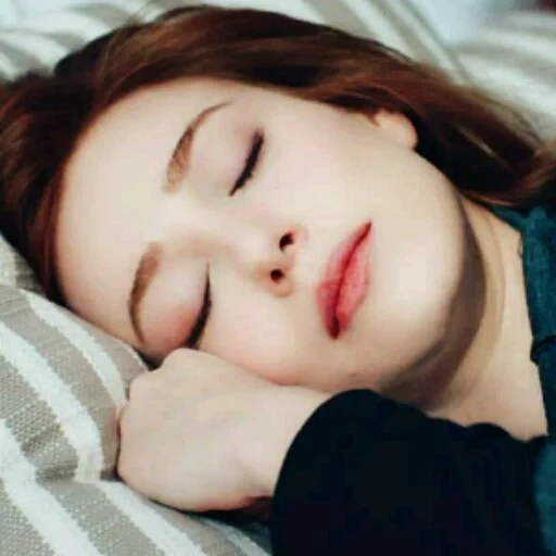 duerme, mujer, chica, chica dormida, la cara dormida de la niña