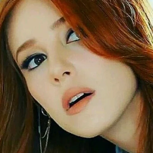 turkish, chica, chica, elchin sangu, chica hermosa roja