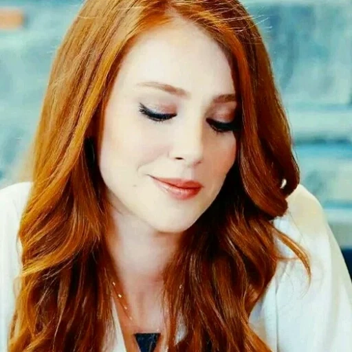 sangu, menina, elchinsangu, a mulher é muito bonita, cabelo ruivo diffin