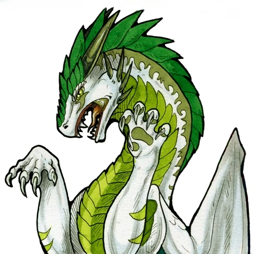 der drache, grüner drache, bram green dragon, drache der schlange goryych, smaragd dragon green maofen