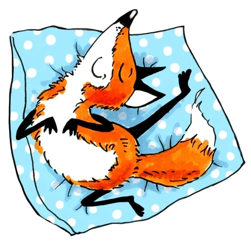 fox, patrón de zorro, ilustración de zorro, dibujos animados de zorro, pintura divertida de zorro
