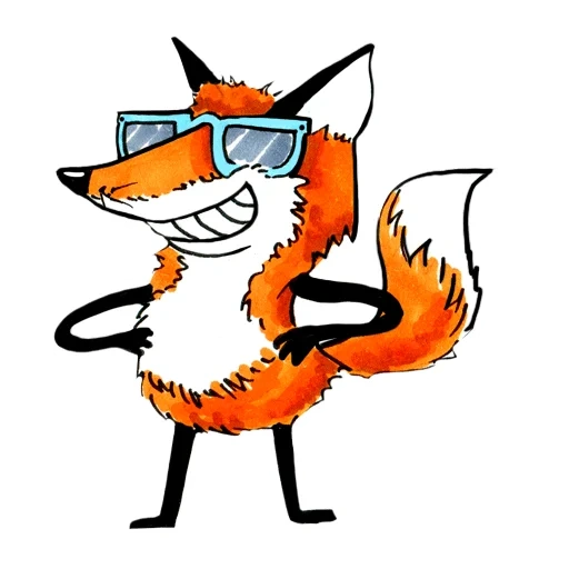 лиса, fox 7, мультиворк
