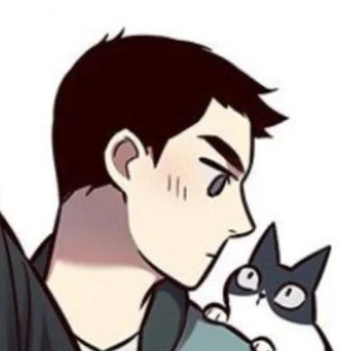 манхва, человек, арты парней, яна балор кот, cute anime boy