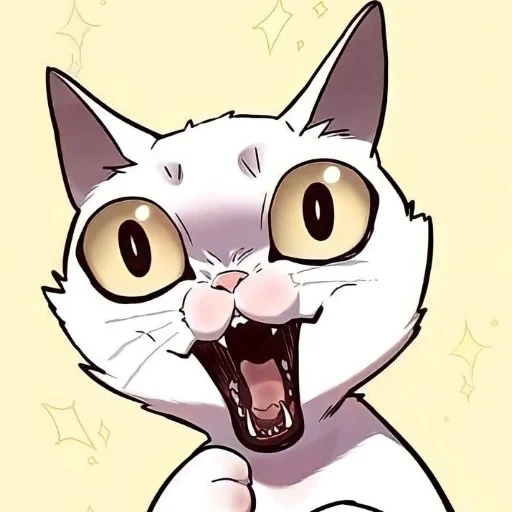 der kater, katzenanime, anime cat, memic cat b, anime cat drawing