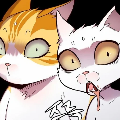 caden cat, cartoon cat, lily cat animation, juanmao 1997 cat, cartoon spring cat
