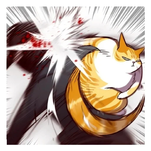 gatto, i gatti, anime, gatto volpe, ellisede