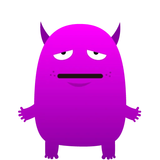 monstro, monstros, monstro roxo, monstro de desenho animado, monstro com chifres de desenho animado