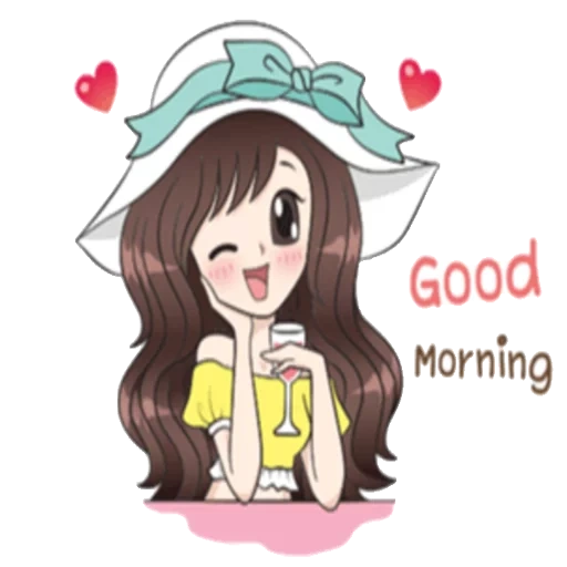 рисунок, доброе утро, аниме милые, good morning, аниме милые рисунки