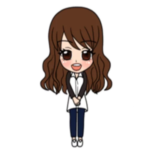 foto, anime ar, anime fofo, personagem fictício, cabelo castanho chibi