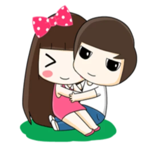 girl, clipart, cute couple, drawings of couples, sweet drawing of a couple