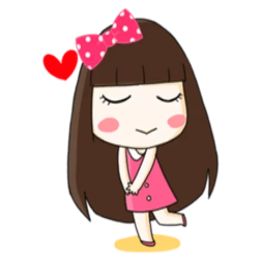 chibi, kawaii, junge frau, clip art, kisaragi momo