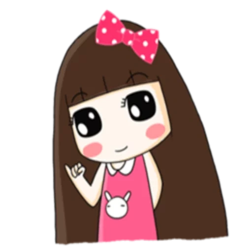 chibi, girl, kawaii drawings, kawaii korean