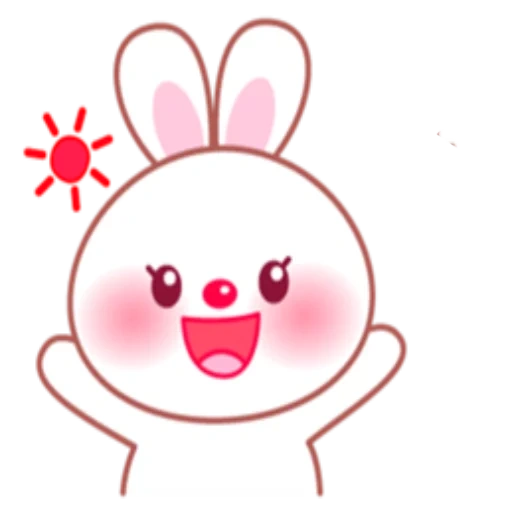 sebuah mainan, kelinci yang lucu, kelinci yang terhormat, kelinci berwarna merah muda, kelinci adalah sketsa ringan