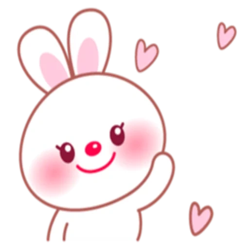 kawaii, coniglio carino, bunny bunny, modello di coniglio carino
