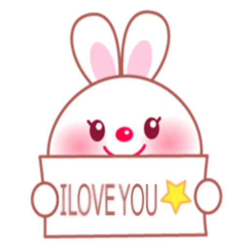 kawaii, um brinquedo, coelho doce, caro coelho, desenhos kavai