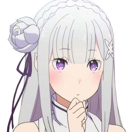 emilia re zero, emilia re zero, emilia sticker, emilia re null mit einem bleistift