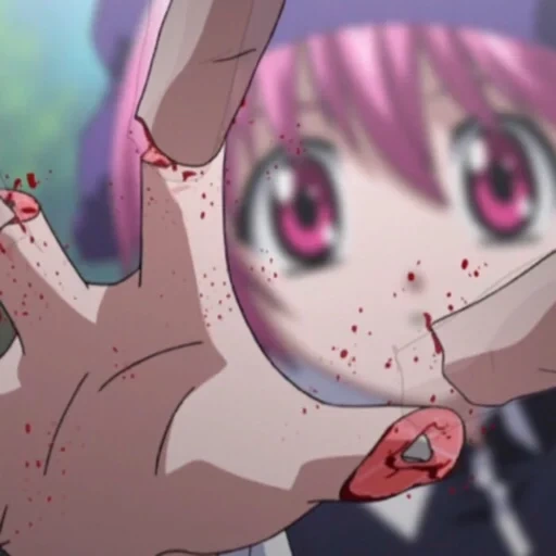 anime, anime charaktere, elfs lied, elfs lied manga, elfenlied blutige momente