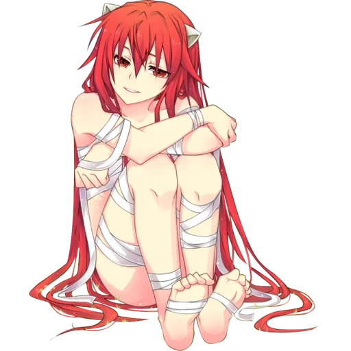 anime, anime girl, personnages d'anime, le chant des elfes, rias gremory art