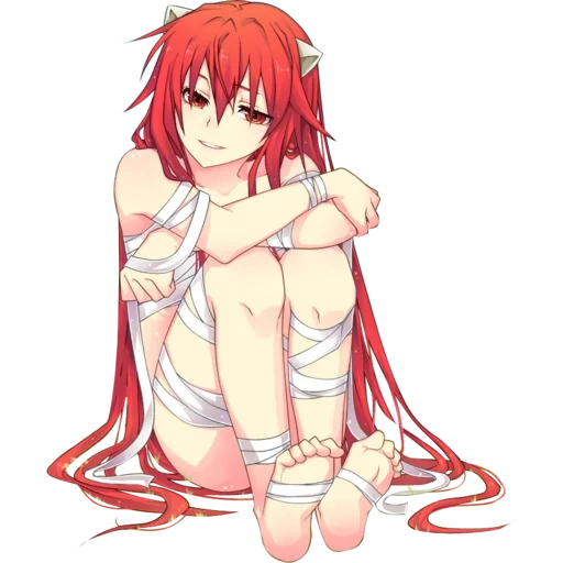 anime, anime girls, anime characters, elf's song, rias gremori art