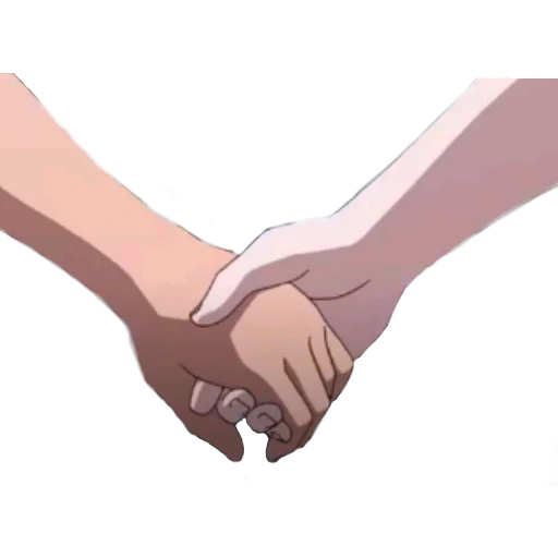 mano, immagine, mani anime, anime carino, l'anime si tiene per mano