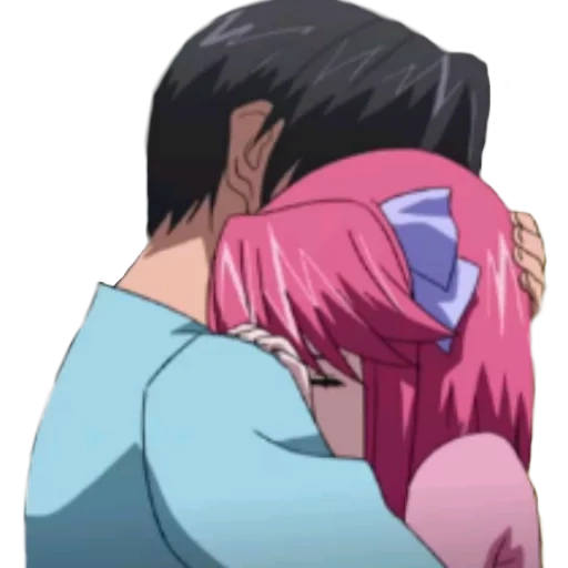 elfs lied, elf song film 2002, elfenlied kuss lucy, anime elven song kuss, elfs lied anime romance