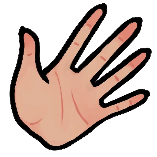 hand, die hand, die finger, die zeichentrickfigur, körperteile