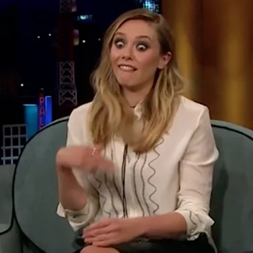 olsen, lente de película, elizabeth olsen, rachel quirico, the late show