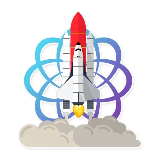 missiles, navette spatiale, icône de fusée, lancement de fusée, vaisseau spatial de navette
