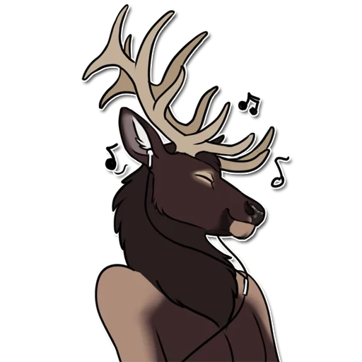 deer, deer, anime, furry deer, deer drawing
