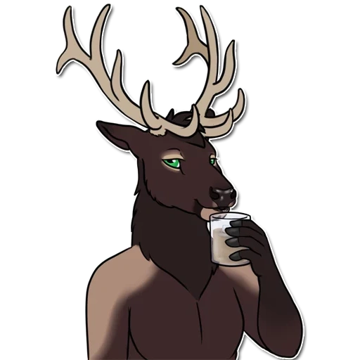 deer, deer horns, ronno deer, wild deer, deer drawing