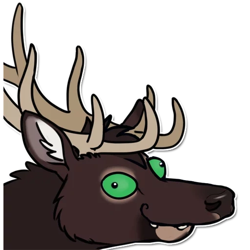elk, deer, anime, the horns of the moose, elk deer