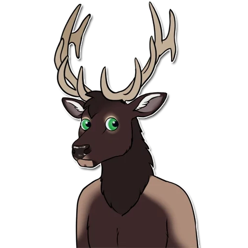 deer, anime, ronno deer, furry deer, tirrel deer