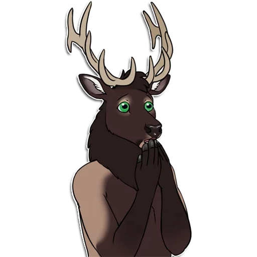 deer, furry moose, ronno deer, furry deer, rudolf deer