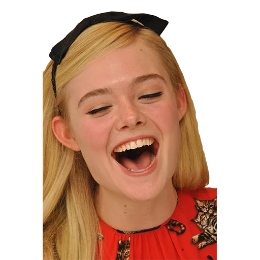 buka mulut, el fanning, el fanning, el fanning tersenyum, celebrity open mouth