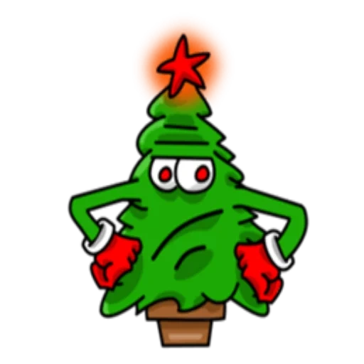 елочка, злая елка, елка персонаж, christmas tree, веселая елочка