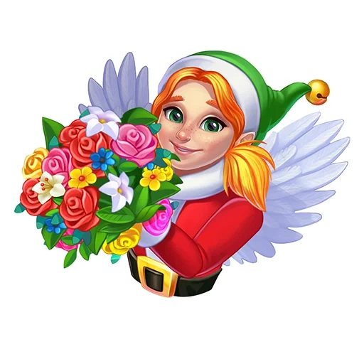 christmas tree, julia christmas tree, julia christmas tree vip, new year's sticker of the snow maiden