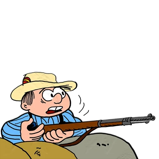 cartoon de fusil de chasse