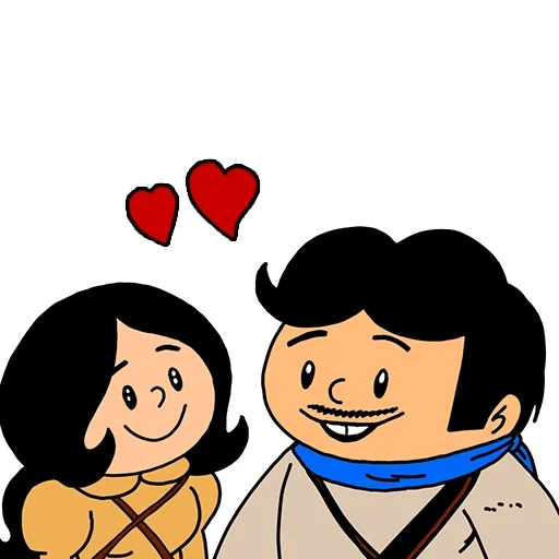 asian, people, steam chart, sketch of chaby and his wife