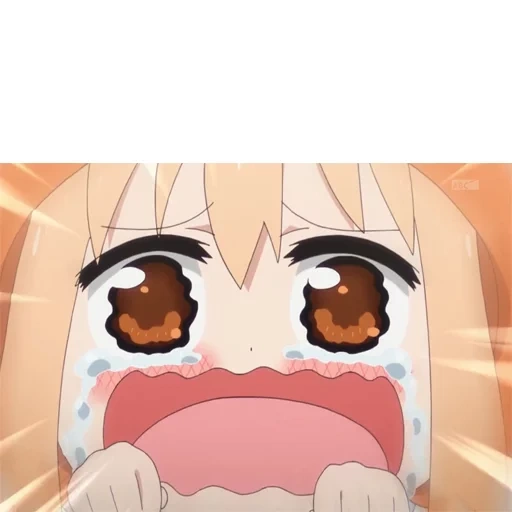 umaru, símbolo de expresión de animación, píldoras chen lloró