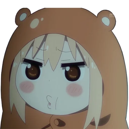 umaru, umaru chan, umaro tian, sad umaru, anime two faced sister umaru taihey