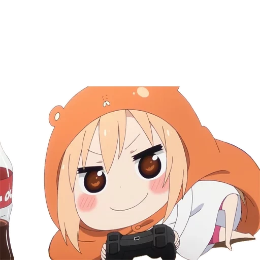 umaru, omaru chen, daimaru chen chibi, anime two-face sister omaru