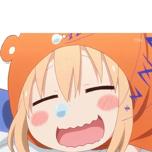 umaru, umaru chan, umaru chan schläft, umaru chan lächelt, zwei gesicht schwester umaru